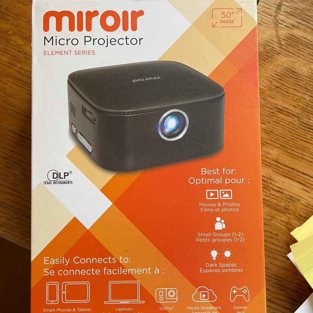 Miroir - Element M75 DLP Mini Projector - Black